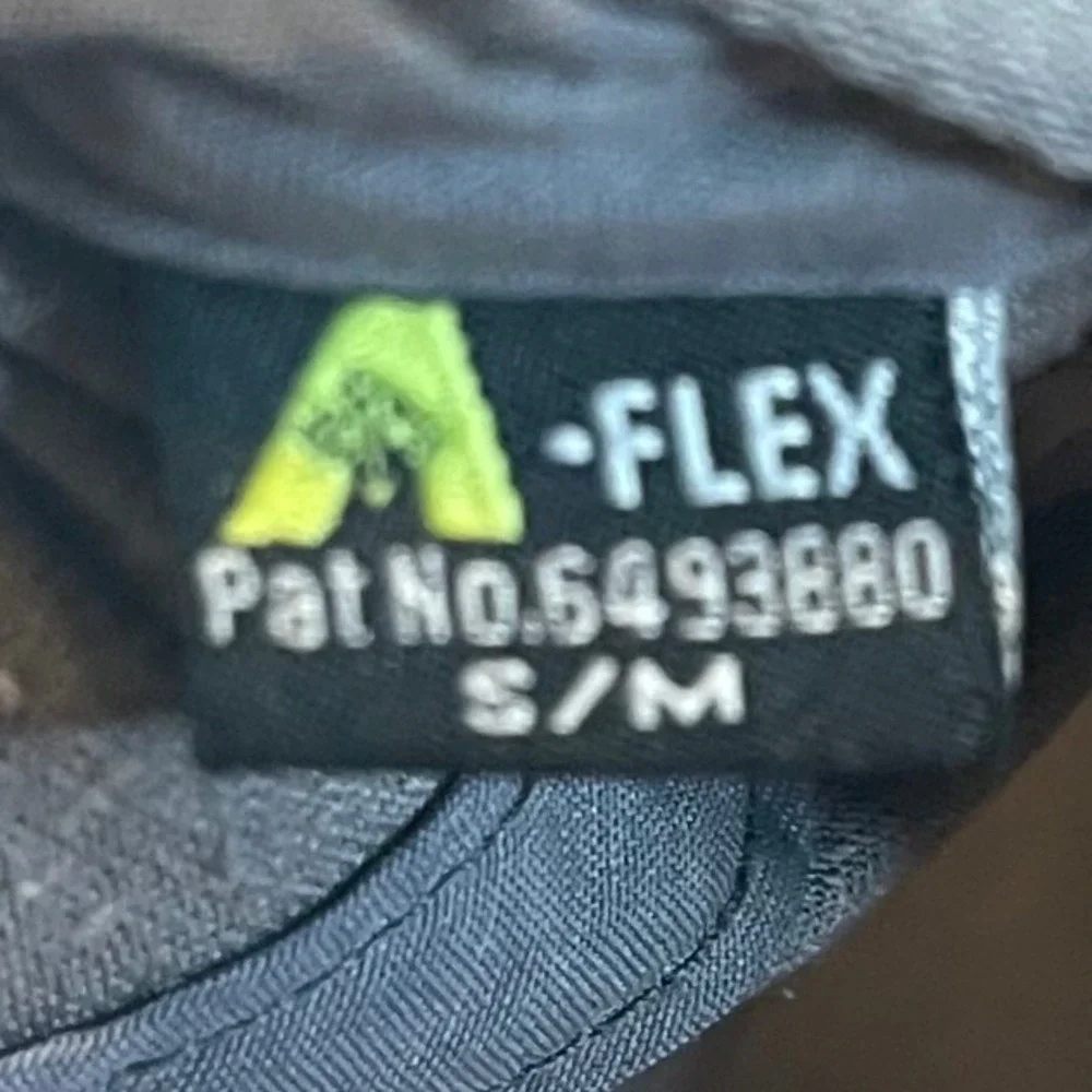 Adidas AFlex Hat Mens SM Grey Performance Mesh Stretch Fit Athletic Baseball Cap